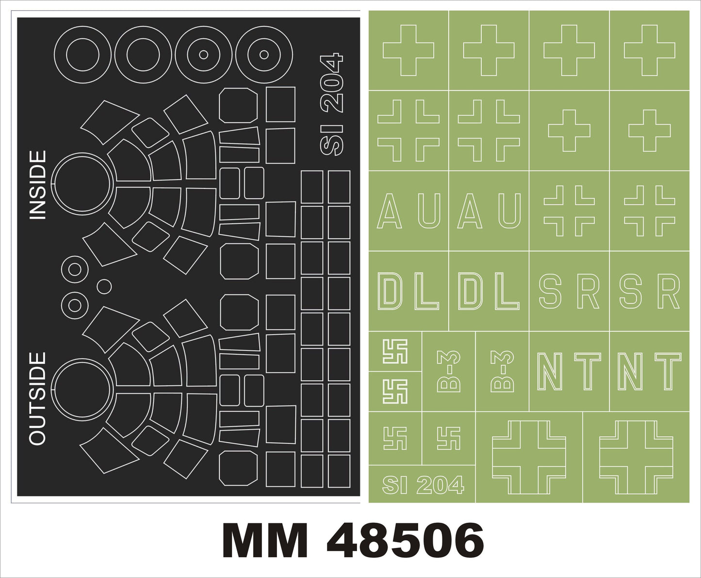 Montex MXMM48506 1:48 Siebel Si-204D 2 canopy frame paint masks
