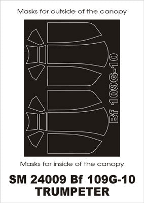 Montex MXSM24009 1:24 Messerschmitt Bf-109G-10 canopy frame paint masks