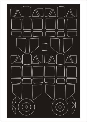 Montex MXSM32071 1:32 Kawasaki Ki-61 Hien canopy frame paint masks
