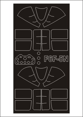 Montex MXSM32073 1:32 Grumman F6F-5 Hellcat canopy frame paint masks