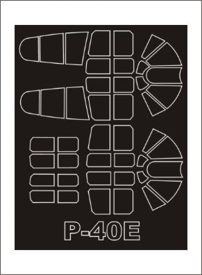 Montex MXSM32085 1:32 Curtiss P-40E Kittyhawk canopy frame paint masks