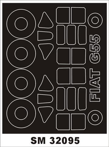 Montex MXSM32095 1:32 FIAT G.55 canopy frame paint masks