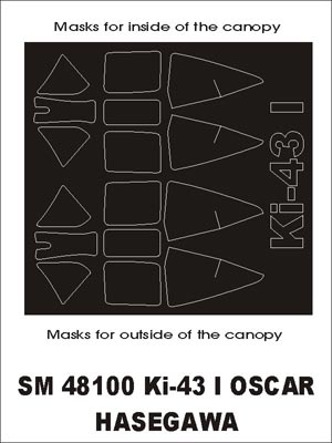 Montex MXSM48100 1:48 Nakajima Ki-43-I Oscar canopy frame paint masks