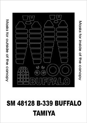 Montex MXSM48128 1:48 Brewster B-339 Buffalo canopy frame paint masks