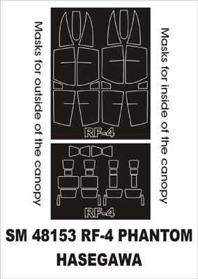 Montex MXSM48153 RF-4B/C/E/EJ Phantom Canopy Masks 1:48