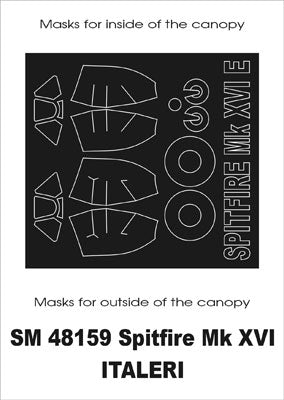 Montex MXSM48159 1:48 Supermarine Spitfire Mk.XVI canopy frame paint masks