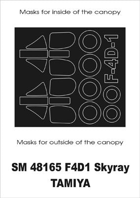 Montex MXSM48165 1:48 Douglas F4D-1 Skyray canopy frame paint masks