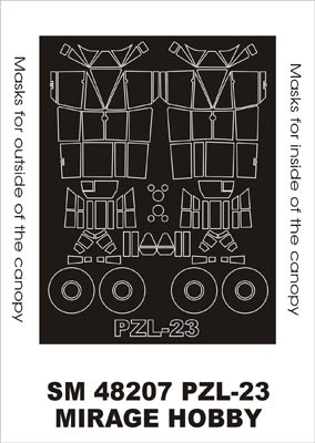 Montex MXSM48207 1:48 PZL P.23 Karas canopy frame paint masks