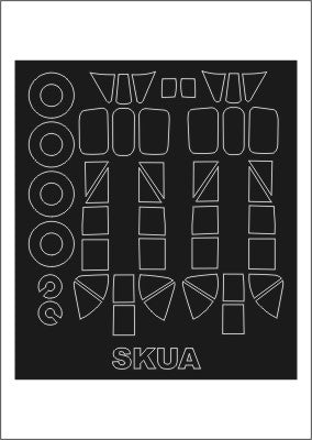 Montex MXSM48267 1:48 Blackburn Skua Mk.II canopy frame paint masks