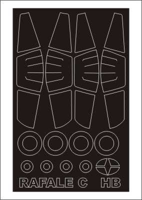 Montex MXSM48276 1:48 Dassault Rafale C canopy frame paint masks