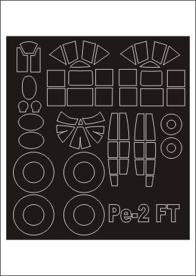 Montex MXSM48278 1:48 Petlyakov Pe-2 canopy frame paint masks