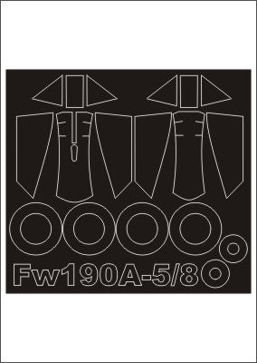 Montex MXSM48279 1:48 Focke-Wulf Fw-190A-5 canopy frame paint masks