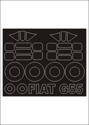 Montex MXSM48280 1:48 FIAT G.55 canopy frame paint masks