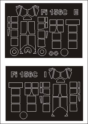 Montex MXSM48288 1:48 Fieseler Fi-156C 'Storch' canopy frame paint masks