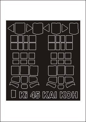 Montex MXSM48289 1:48 Kawasaki Ki-45 Toryu canopy frame paint masks