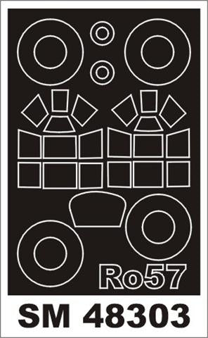 Montex MXSM48303 1:48 IMAM Ro-57 canopy frame paint masks