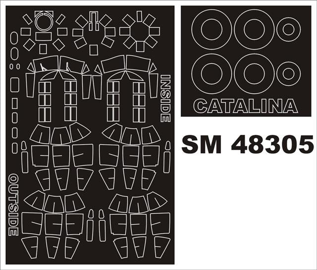 Montex MXSM48305 1:48 Consolidated PBY/OA-10A Catalina canopy frame paint masks