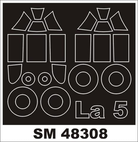Montex MXSM48308 1:48 Lavochkin La-5 canopy frame paint masks