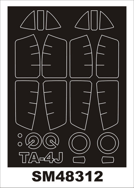 Montex MXSM48312 1:48 Douglas TA-4 SKYHAWK canopy frame paint masks