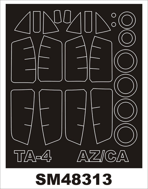 Montex MXSM48313 1:48 Douglas TA-4H/TA-4J SKYHAWK canopy frame paint masks