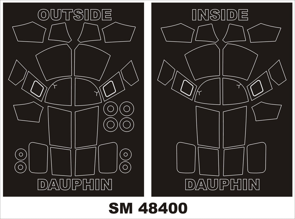 Montex MXSM48400 SA-365F/AS-565SA Dauphin II Masks 1:48