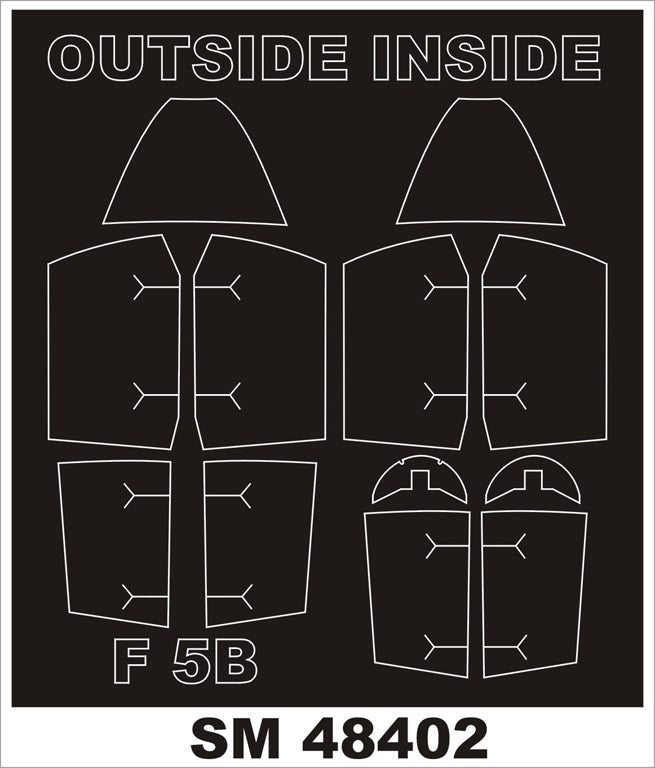 Montex MXSM48402 F-5B/CF-5B/NF-5B Canopy Masks 1:48