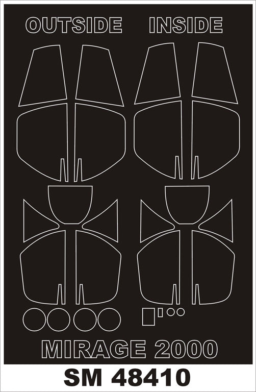 Montex MXSM48410 1:48 Dassault_Mirage 2000 canopy frame paint masks