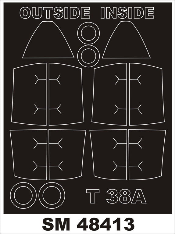 Montex MXSM48413 1:48 Northrop T-38A Talon Canopy Mask