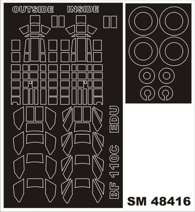 Montex MXSM48416 1:48 Messerschmitt Bf-110C