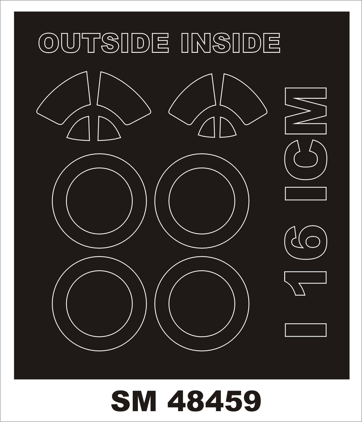 Montex MXSM48459 1:48 Polikarpov I-16 canopy frame paint mask