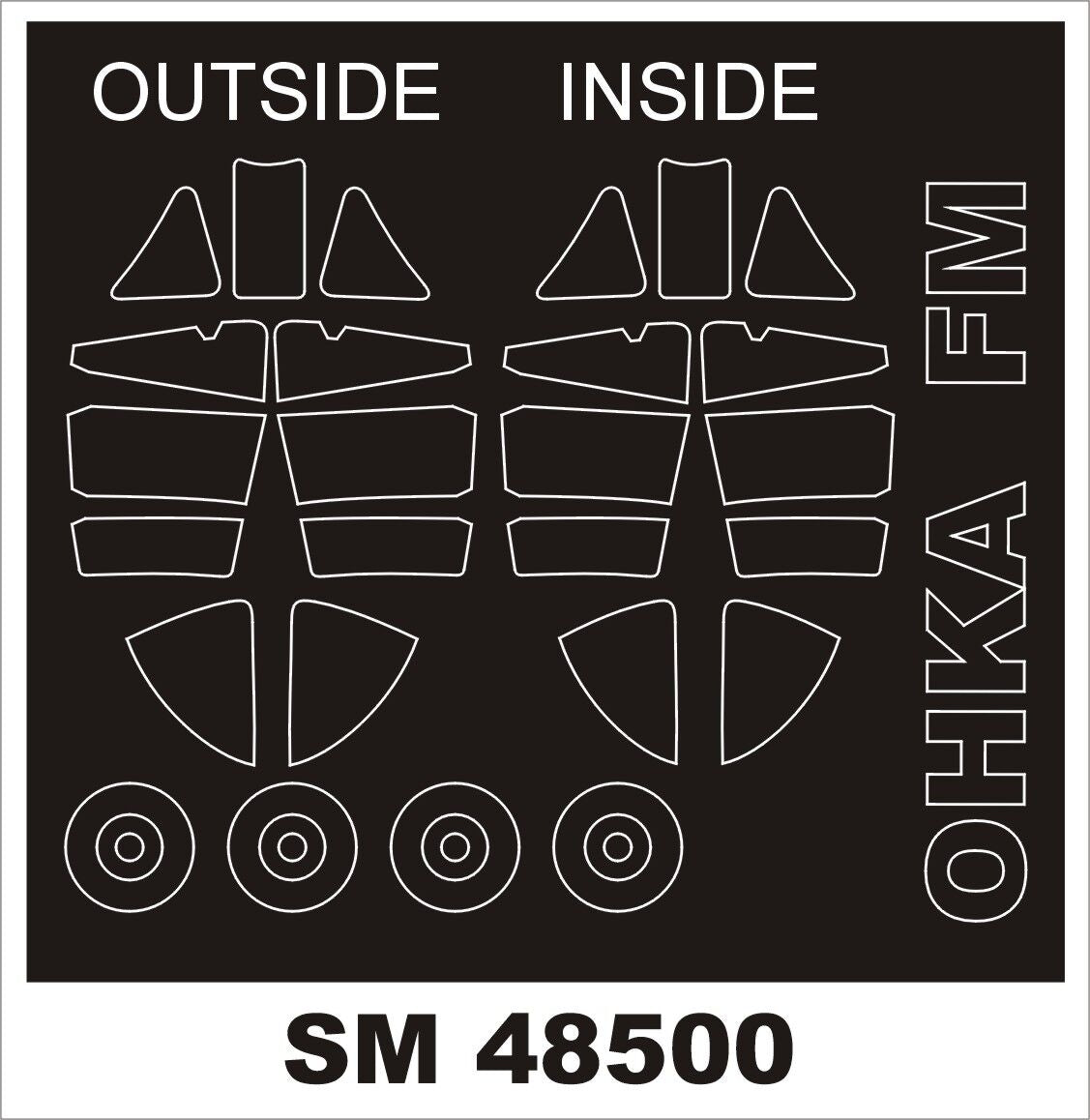 Montex MXSM48500 1:48 MXY 7 OHKA canopy frame paint mask
