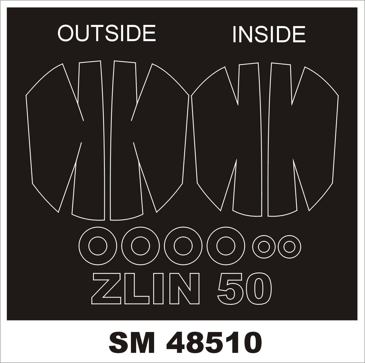 Montex MXSM48510 1:48 ZLIN Z-50L canopy frame paint mask