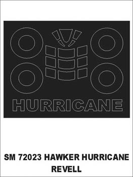 Montex MXSM72023 1:72 Hawker Hurricane canopy frame paint mask