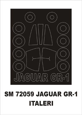 Montex MXSM72059 1:72 Sepecat Jaguar GR.1 canopy frame paint mask