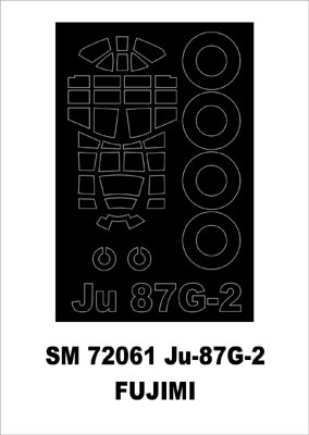 Montex MXSM72061 1:72 Junkers Ju-87G-2 'Stuka' canopy frame paint mask