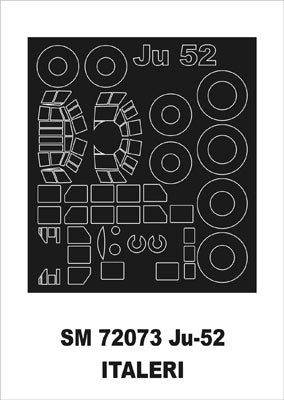 Montex MXSM72073 1:72 Junkers Ju-52/3M canopy frame paint mask