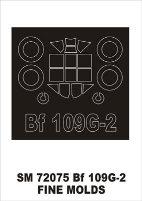 Montex MXSM72075 1:72 Messerschmitt Bf-109G-2 canopy frame paint mask