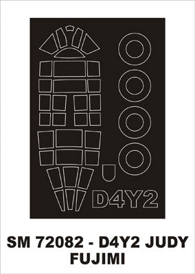Montex MXSM72082 1:72 Yokosuka D4Y2 Judy canopy frame paint mask