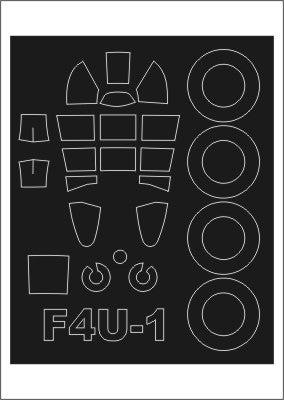 Montex MXSM72135 1:72 Vought F4U-1 CORSAIR canopy frame paint mask