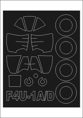 Montex MXSM72136 1:72 Vought F4U-1A/F4U-1D CORSAIR canopy frame paint mask