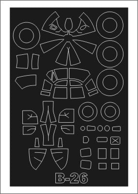 Montex MXSM72140 1:72 Martin B-26B/B-26C MARAUDER canopy frame paint mask