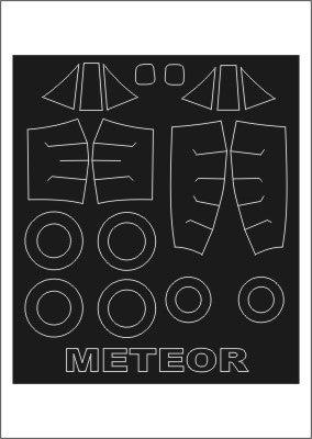 Montex MXSM72143 1:72 GLOSTER METEOR F.9 canopy frame paint mask