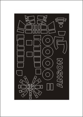 Montex MXSM72145 1:72 Avro Anson Mk.I canopy frame paint mask