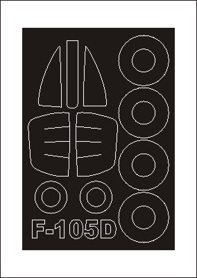 Montex MXSM72150 1:72 Republic F-105D canopy frame paint mask