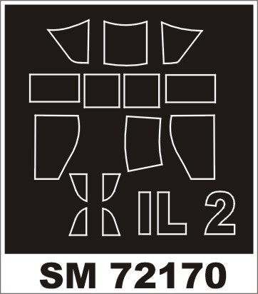 Montex MXSM72170 1:72 Ilyushin Il-2 single seater canopy frame paint mask