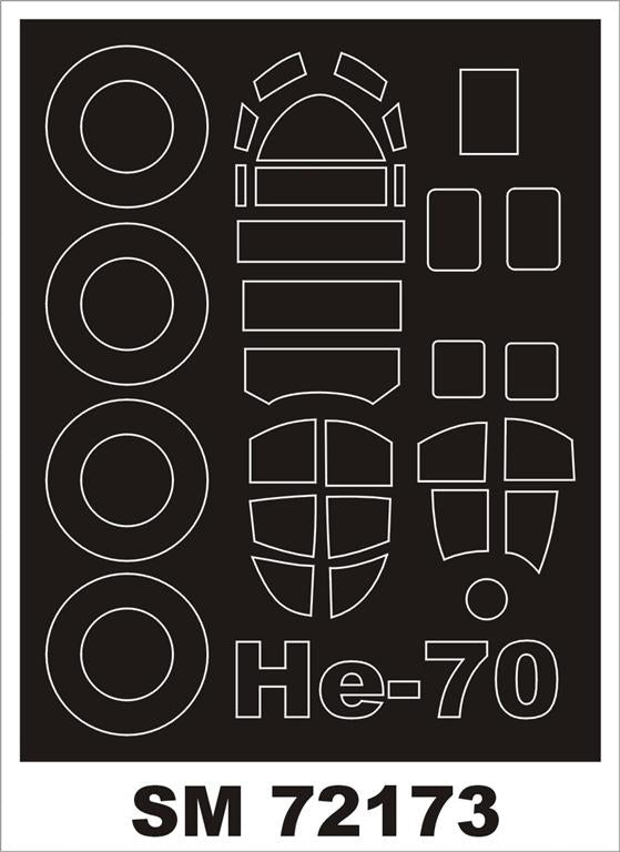Montex MXSM72173 1:72 Heinkel He-70 canopy frame paint mask