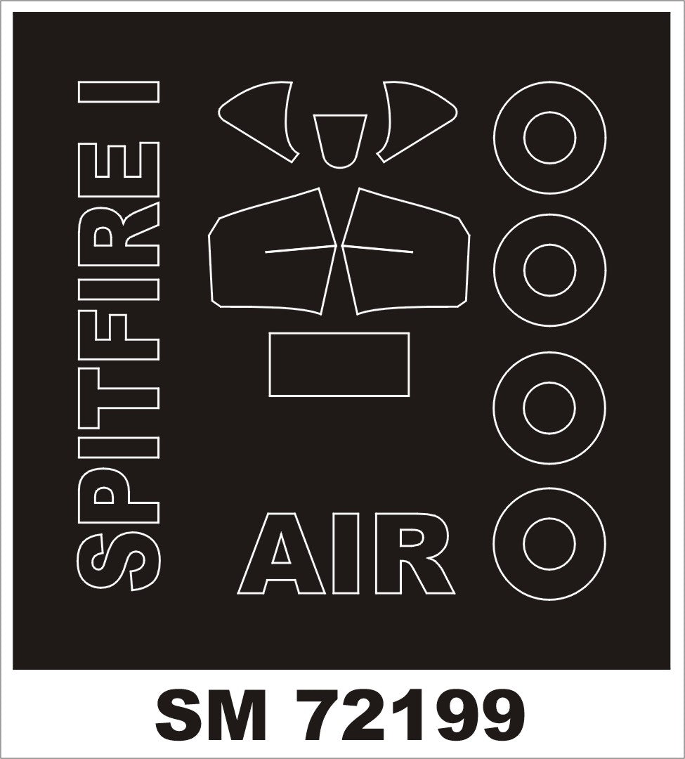 Montex MXSM72199 1:72 Supermarine Spitfire Mk.I canopy frame paint mask