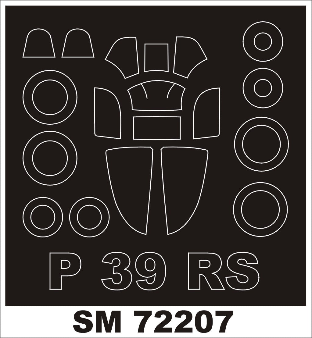Montex MXSM72207 1:72 Bell P-39 Airacobra canopy frame paint mask
