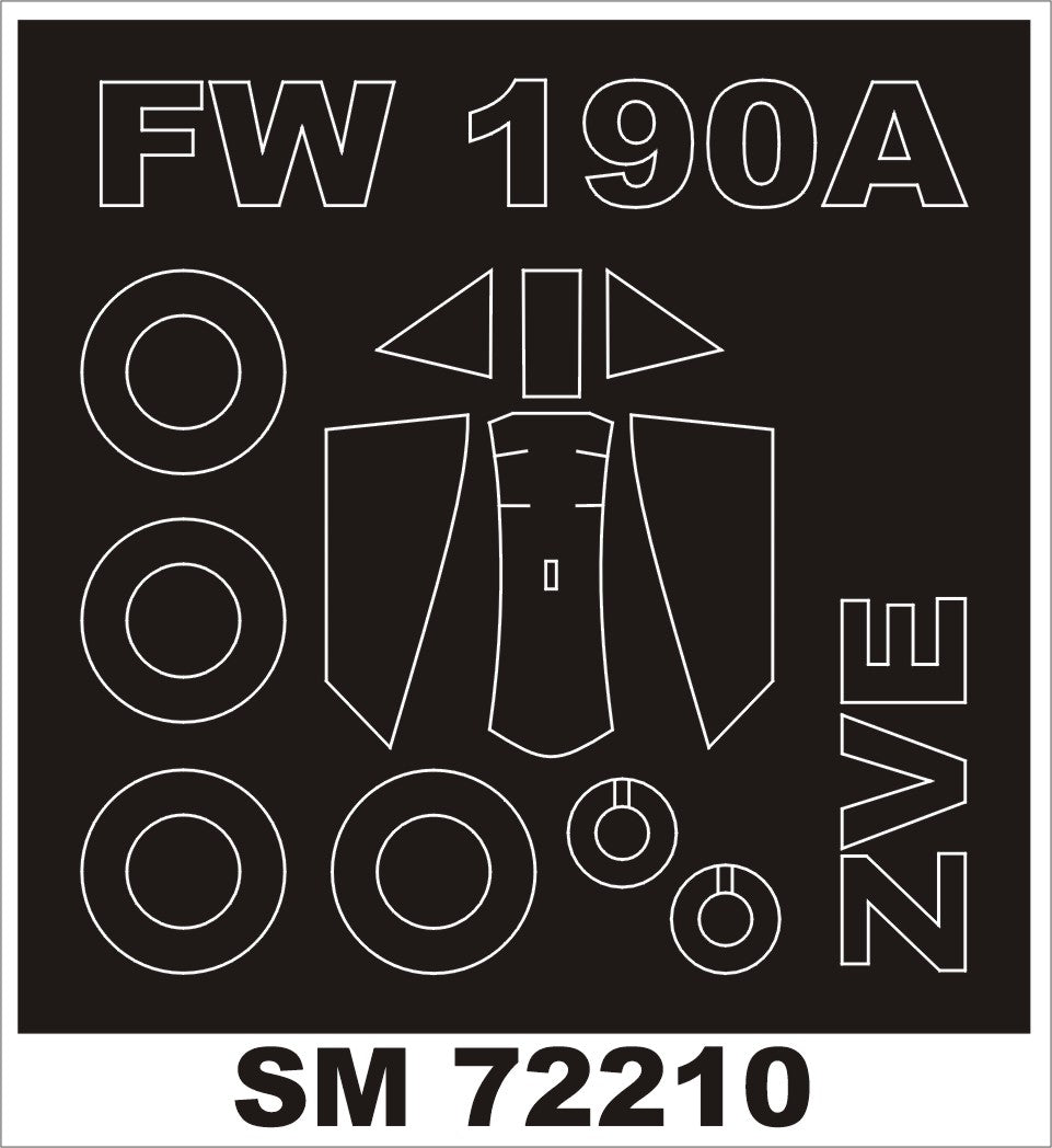 Montex MXSM72210 1:72 Focke-Wulf Fw-190A-4 canopy frame paint mask