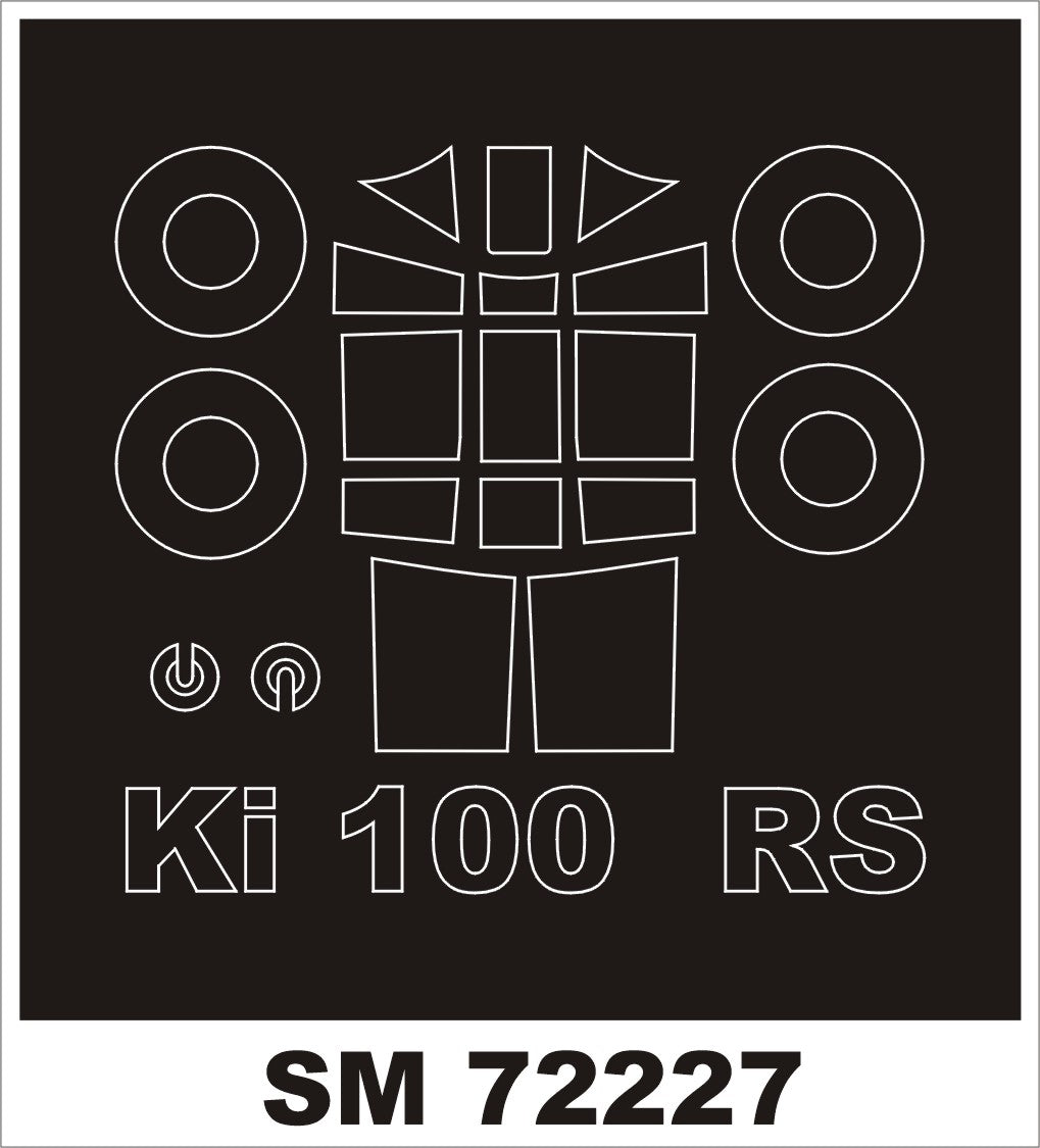 Montex MXSM72227 1:72 Kawasaki Ki-100-I canopy frame paint masks